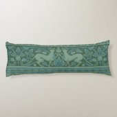 Art Deco Nouveau Hund Natur Tiermuster Seitenschläferkissen (Rückseite)