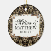 Art Deco Nouveau Imitate Gold Flora Damaskus Keramikornament (Links)