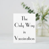 Art Deco Nur durch die Impfung Postkarte (Stehend Vorderseite)