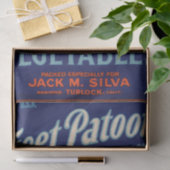 Art Déco - Obst Gemüse - Etikettendekor Seidenpapier (Geschenk)