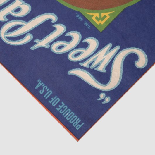 Art Déco - Obst Gemüse - Etikettendekor Seidenpapier (Detail)