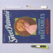 Art Déco - Obst Gemüse - Etikettendekor Seidenpapier (Handwerk)