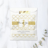 Art Deco Ocean Wave Patten Gold Glitzer Seepferd Geschenktütchen