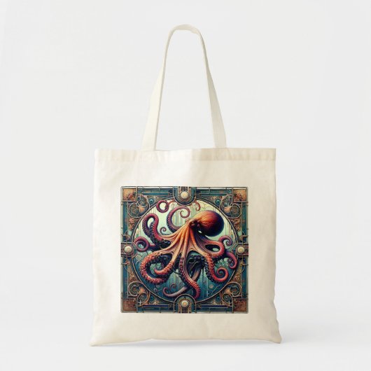 Art Deco-Oktopus Tragetasche (Vorne)