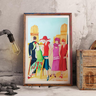 Art Deco Ölgemälde Poster