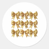 Art Deco Opulence Geometric Patterns Runder Aufkleber (Vorderseite)