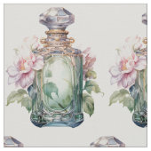 Art Deco Opulence Parfüm Flasche Grün Stoff (Nahaufnahme)