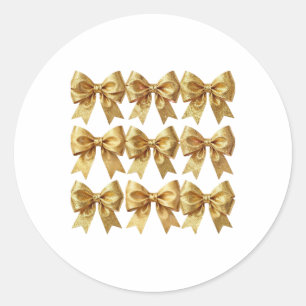 Art Deco Opulenz geometrische Muster Runder Aufkleber