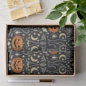 Art Deco Orange Geschnitzte Kürbisse Seidenpapier (Geschenk)