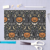 Art Deco Orange Geschnitzte Kürbisse Seidenpapier (Handwerk)