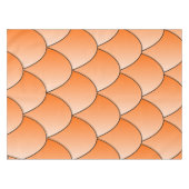 Art Deco Orange Scales Design Tableclout Tischdecke (Vorderseite (Horizontal))
