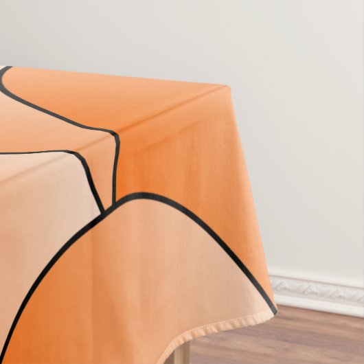 Art Deco Orange Scales Design Tableclout Tischdecke (Beispiel)