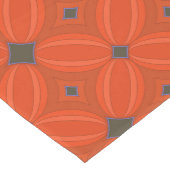 Art Deco Orange und Grautafel Runner Mittelgroßer Tischläufer (Ecke)