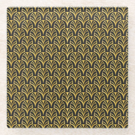 Art Deco: Oriental Luxury Muster. Glasuntersetzer (Vorderseite)
