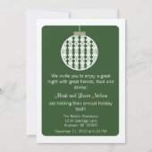 Art Deco Ornament Weihnachtsfest Party Einladung, Einladung (Vorderseite)