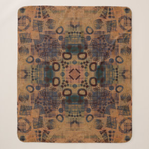 Art Deco ornamentales Vintage-Muster, S. 7, monoch Sherpadecke