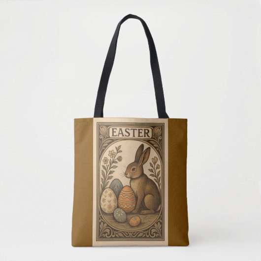 Art Déco - Ostern - Elegante Bunnies & Geometrisch Tasche (Vorderseite)