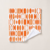 Art Deco Ovals Badhandtuch Set (Waschlappen)