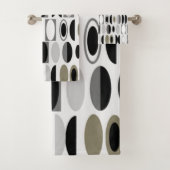 Art Deco Ovals Badhandtuch Set (Insitu)