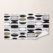 Art Deco Ovals Badhandtuch Set (Handtuch)