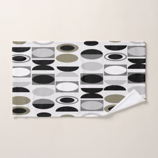 Art Deco Ovals Badhandtuch Set (Handtuch)