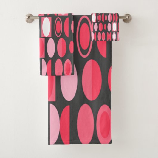 Art Deco Ovals Badhandtuch Set (Insitu)