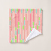 Art Deco Ovals Badhandtuch Set (Waschlappen)