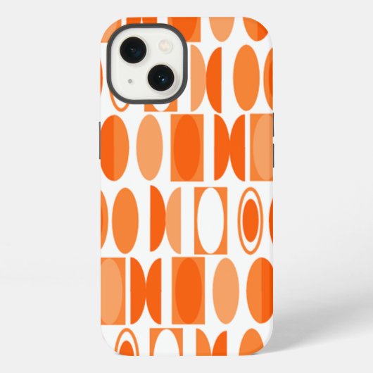 Art Deco Ovals iPhone Hülle (Rückseite)