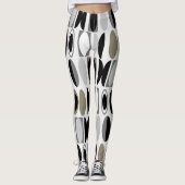 Art Deco Ovals Leggings (Vorderseite)