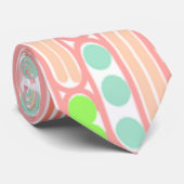 Art Deco Ovals Neck Tie Krawatte (Gerollt)