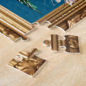 Art-Deco-Paar in einem Goldrahmen Puzzle (Seite)