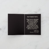 Art-Deco-Paar mit Blumenrahmen Karte (Innenseite)