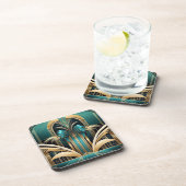 Art Deco Palm Untersetzer - Set von 6 Jahren (Rechte Seite)