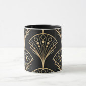 Art Deco Palmette Muster Tasse (Zentrum)