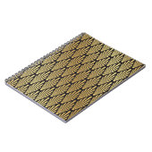 Art Deco Palms: Schwarzes Gold. Notizblock (Linke Seite)