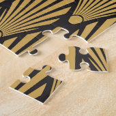 Art Deco Palms: Schwarzes Gold. Puzzle (Seite)