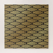 Art Deco Palms: Schwarzes Gold. Puzzle (Horizontal)