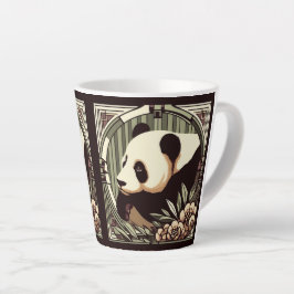 Art Deco Panda Bear 12oz Tasse