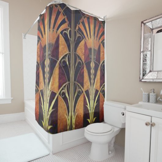 ART DECO PANELS DUSCHVORHANG (Beispiel)