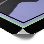 Art Deco "Panther & Butterfly" 16 x 20 Print Poster (Ecke)