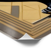 Art Deco Panther Poster. Poster (Ecke)