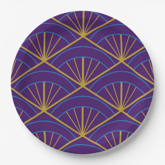 Art Deco-Papierteller Pappteller