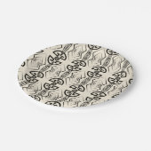 Art Deco Pappteller (Schrägansicht)