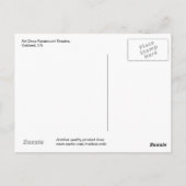 Art Deco Paramount Theater, Oakland, CA Postkarte (Rückseite)