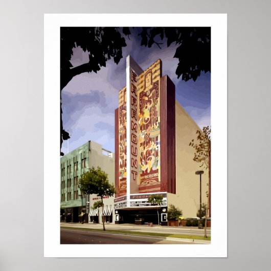 Art Deco Paramount theater Oakland Poster (Vorne)