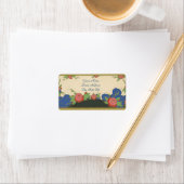 Art Deco Paris Rose Adressaufkleber (Insitu)