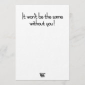 Art Deco Parisian Black and White Swans Einladung (Rückseite)