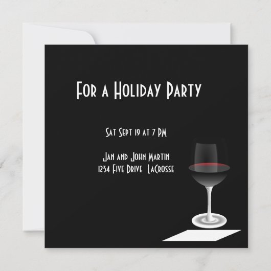 Art Deco Party Einladung Bitte schließen Sie sich (Rückseite)