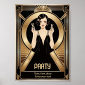 Art Deco Party Poster (Vorne)