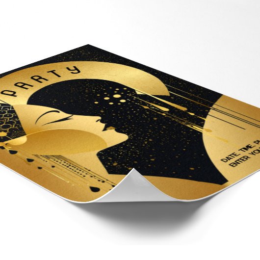 Art Deco Party Poster (Ecke)